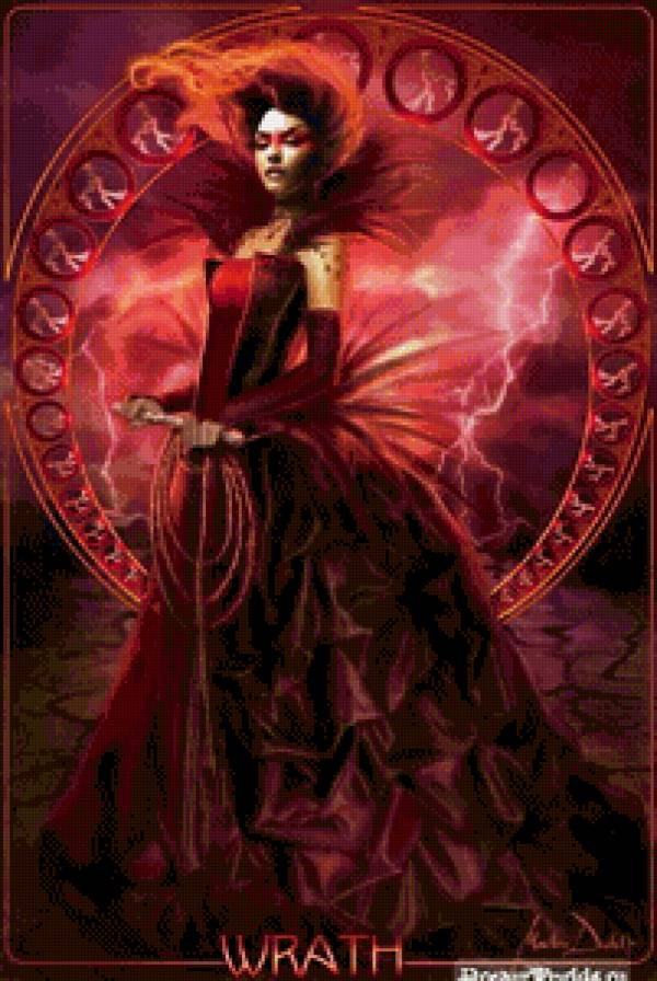 7 Смертных Грехов. Ярость - ярость, красота, девушка, грех, женщина - предпросмотр