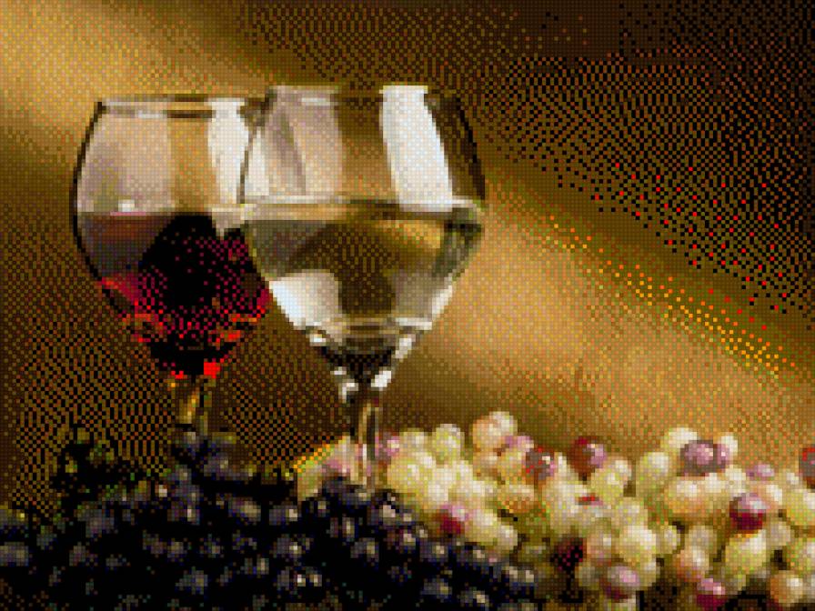 натюрморт с вином - предпросмотр