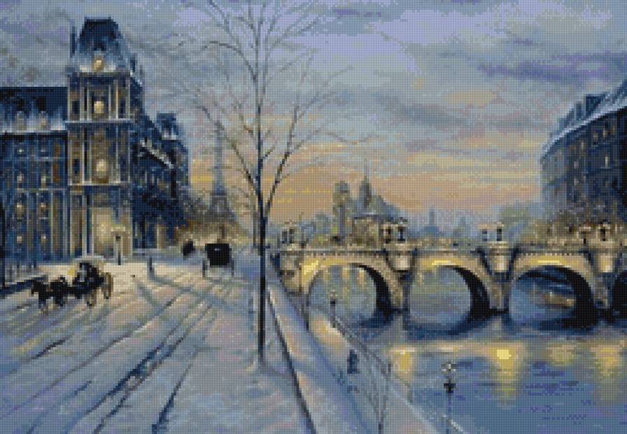 Зима - город - предпросмотр