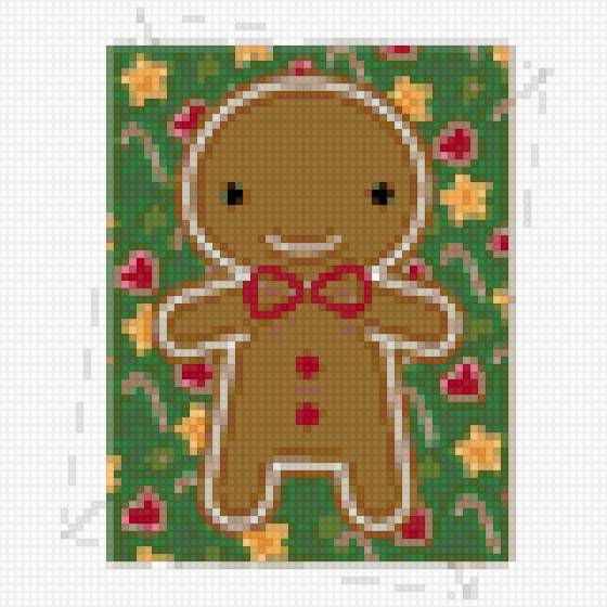 Gingerbread men - человечек, новый год, печенье, имбирное, имбирный пряник - предпросмотр