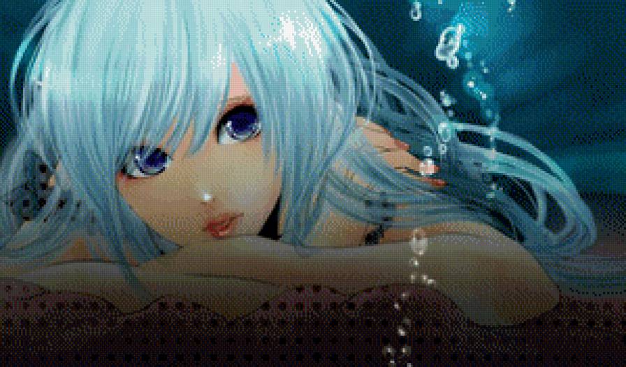 русалка - девушка, аниме - предпросмотр