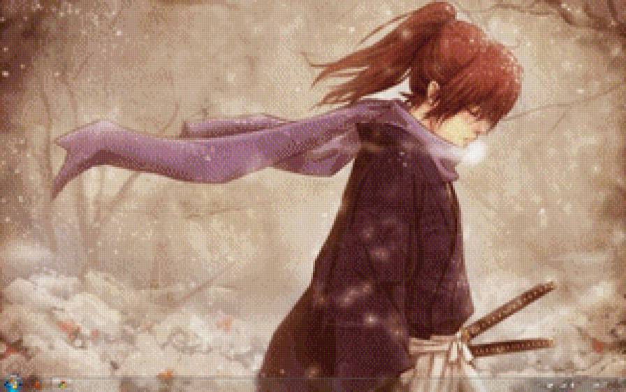 Кенси - самурай икс, парень, аниме, самурай - предпросмотр