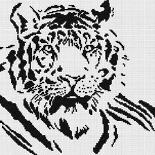 Оригинал схемы вышивки «тигр» (№799940)