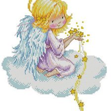 Схема вышивки «ангелок»