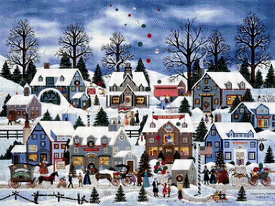 Seeking Holiday Treasures - зима, рождество, художник jane wooster scott - предпросмотр