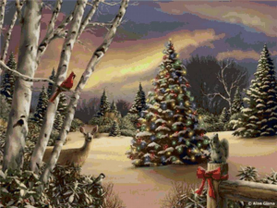 новогодняя елка - зима, праздник, новый год - предпросмотр
