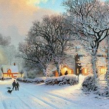 Схема вышивки «зимние радости»