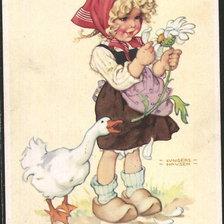 Схема вышивки «любит не любит?»