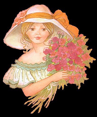 девочка с цветами - цветы, девочка, дети - оригинал