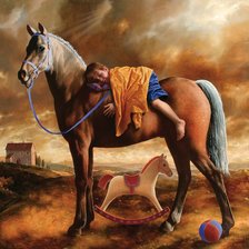 Схема вышивки «Лошадка, картина»