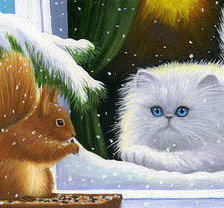 Схема вышивки «зима»