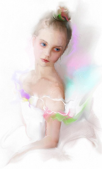 Юная балерина - балерина, девочка, художник татьяна никитина - оригинал