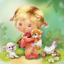 Схема вышивки «девочка»