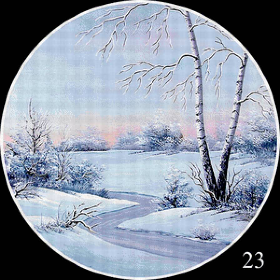 Любимая зима - круг - предпросмотр