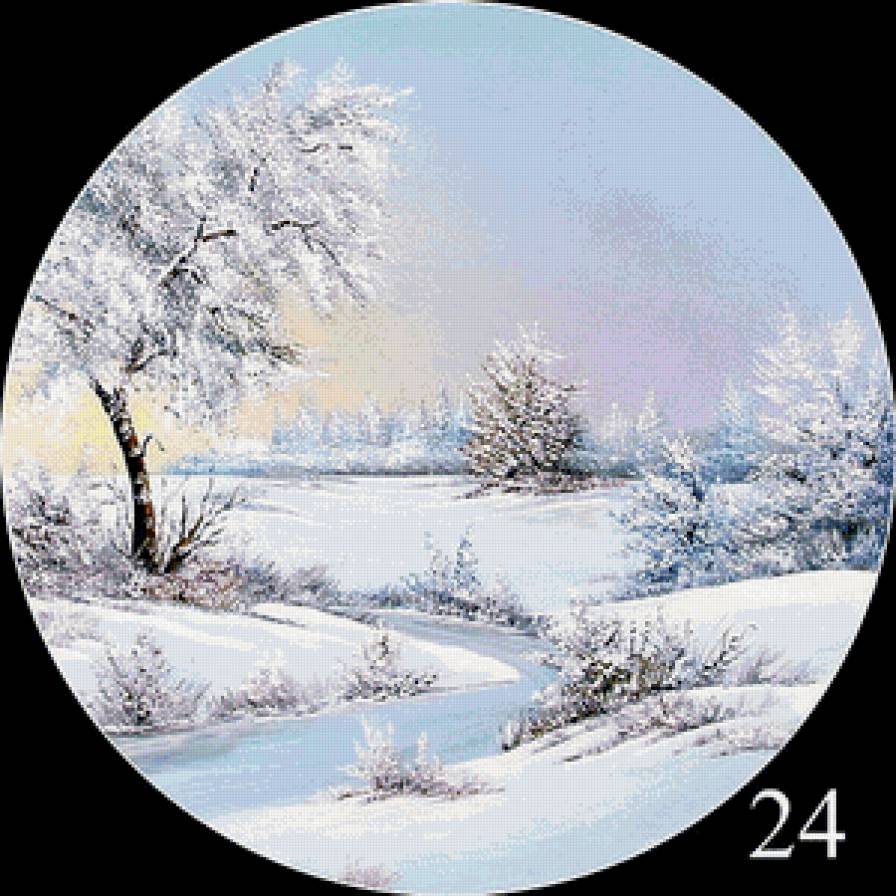 Зима - круг - предпросмотр
