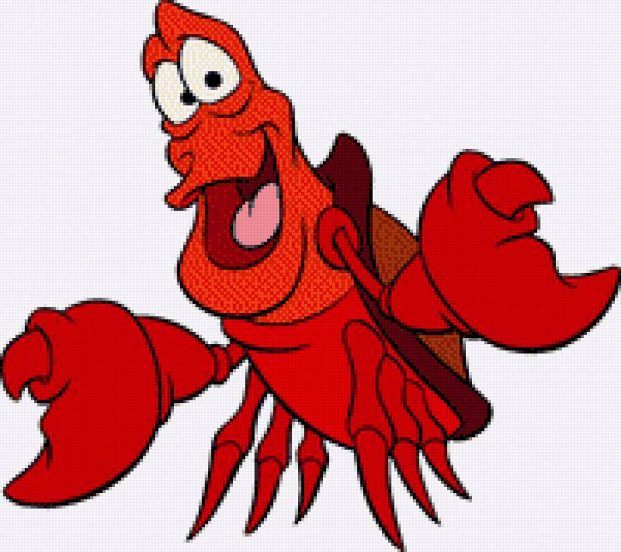 краб - краб, русалочка, дисней - предпросмотр