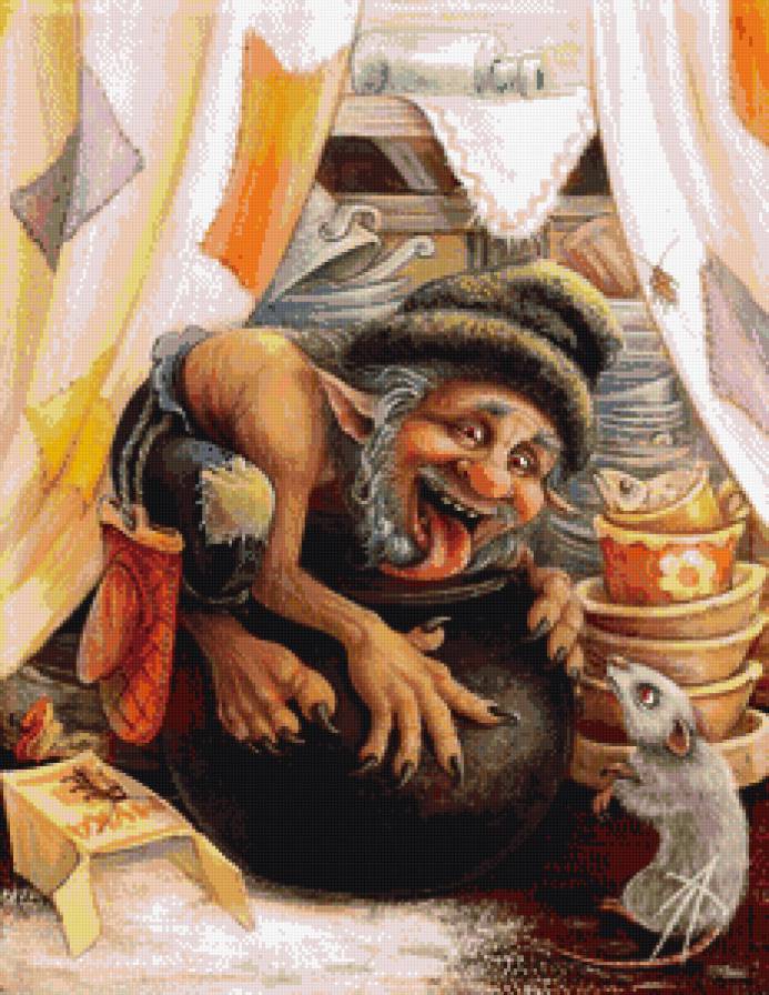 Жировик - домашние духи, русское, оберег - предпросмотр