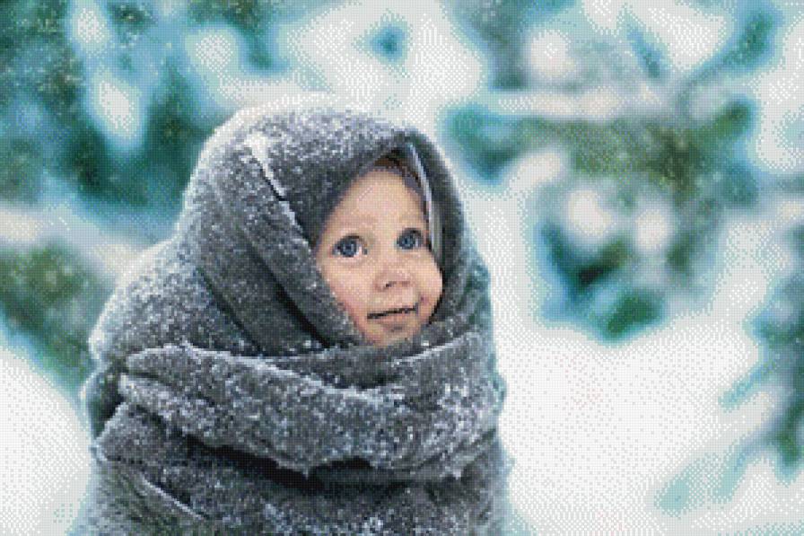 серия "зима" - зима.девочка - предпросмотр