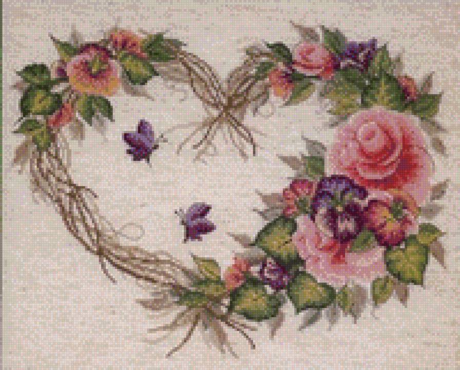 Сердце - сердце, розы - предпросмотр