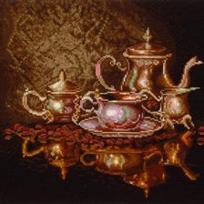 Схема вышивки «Кофейный сервиз.»