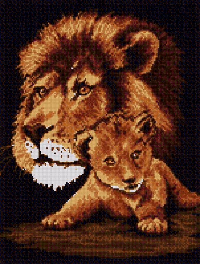 львы - львенок, животные, звери, лев - предпросмотр
