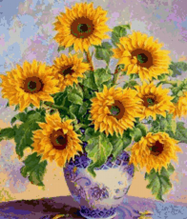 Солнечный букет - цветы - предпросмотр