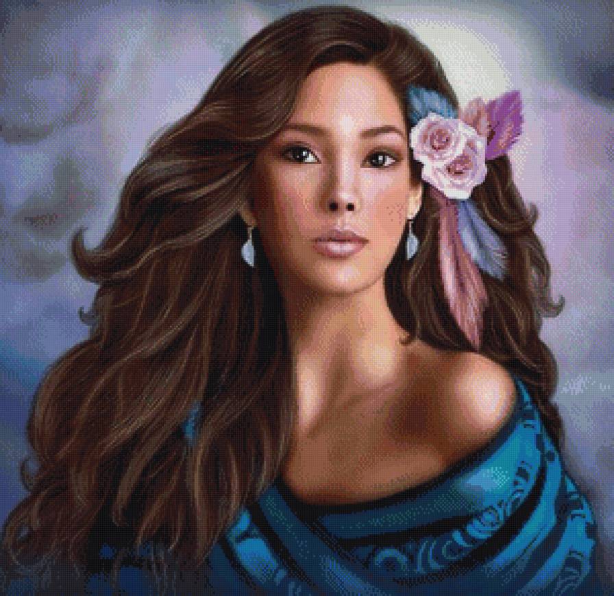 портрет незнакомки - девушка, портрет - предпросмотр