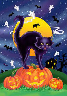 хеллоуин - осень, кошка, кошки, тыква, животные - оригинал