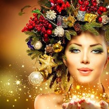 Схема вышивки «девушка»