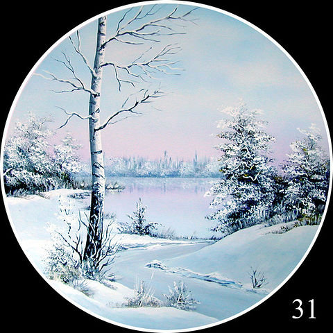 Зимушка - круг - оригинал