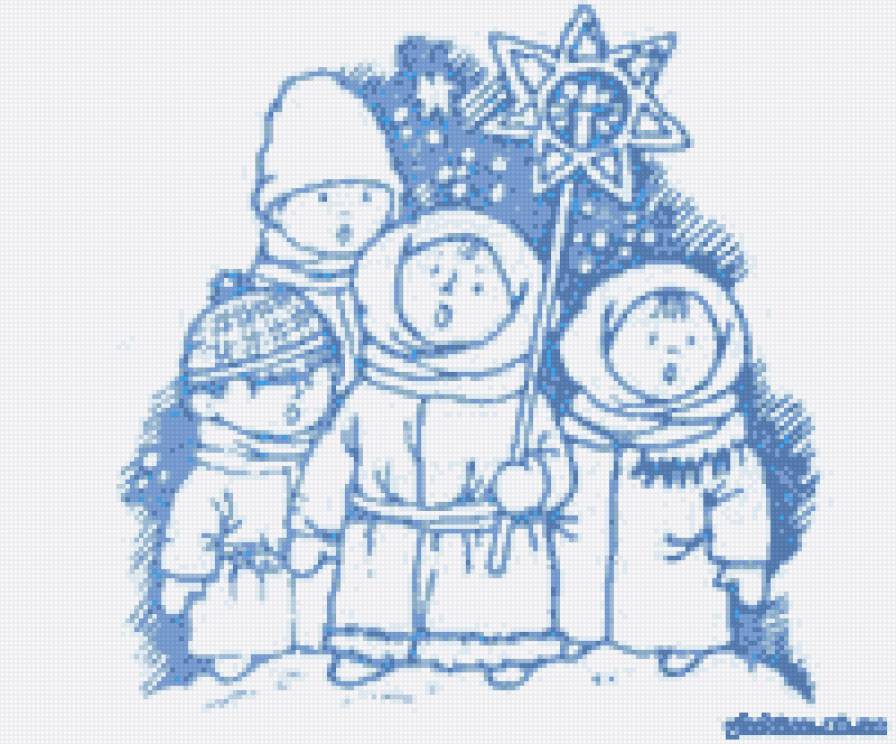 Щедрувальники - дети, украина, зима, новый год, щедрый вечер - предпросмотр