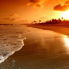 Схема вышивки «закат»