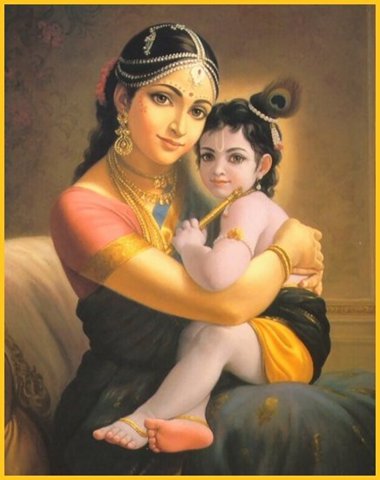 Кришна с мамой - оригинал