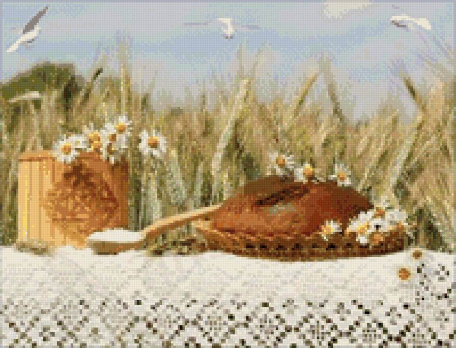 хлеб-соль - хлеб, лето, колосья, нива - предпросмотр