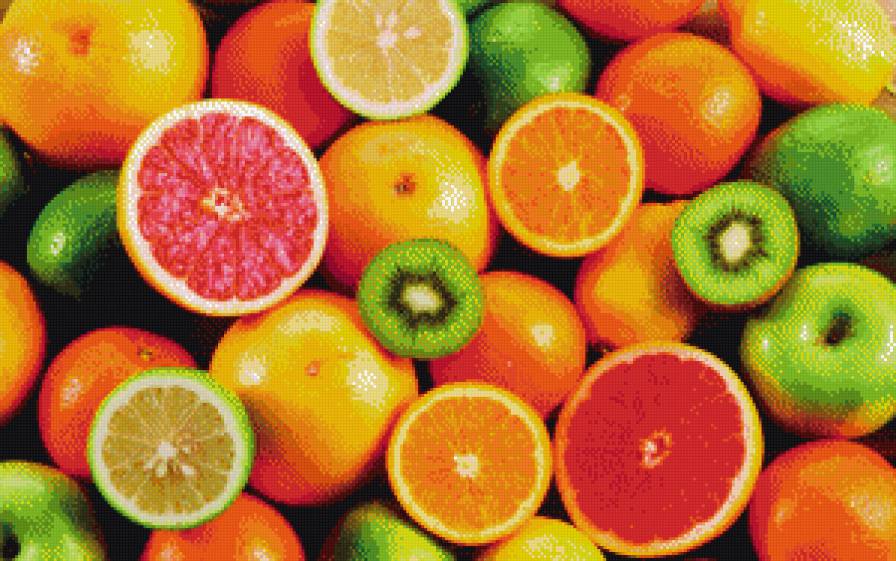 Тропик - тропики, киви, фрукты, апельсин, грейпфрут - предпросмотр