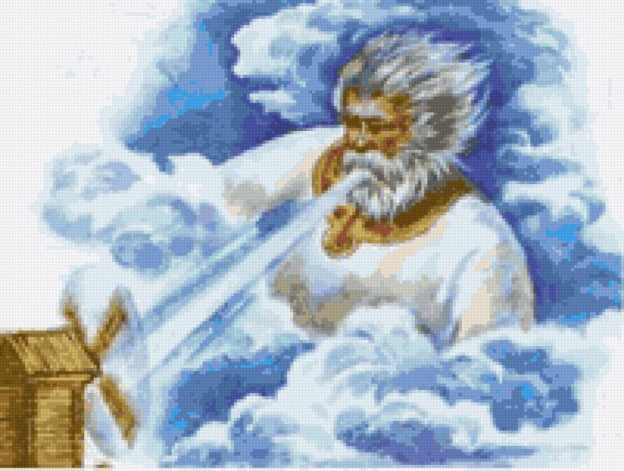 Буревий - мельница, облака, фентези - предпросмотр