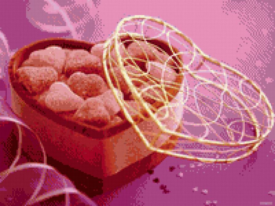 Валентинка - десерт, день валентина, любовь - предпросмотр