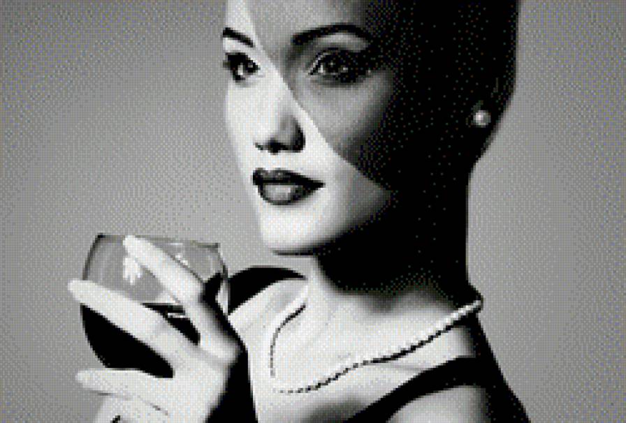 Леди - черно-белое, люди, девушка - предпросмотр