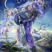 Схема вышивки «зимняя нимфа»