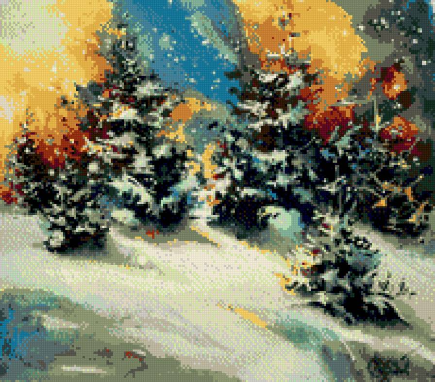 Анна Соколова, рождество - рождество, новый год, елка, анна соколова - предпросмотр