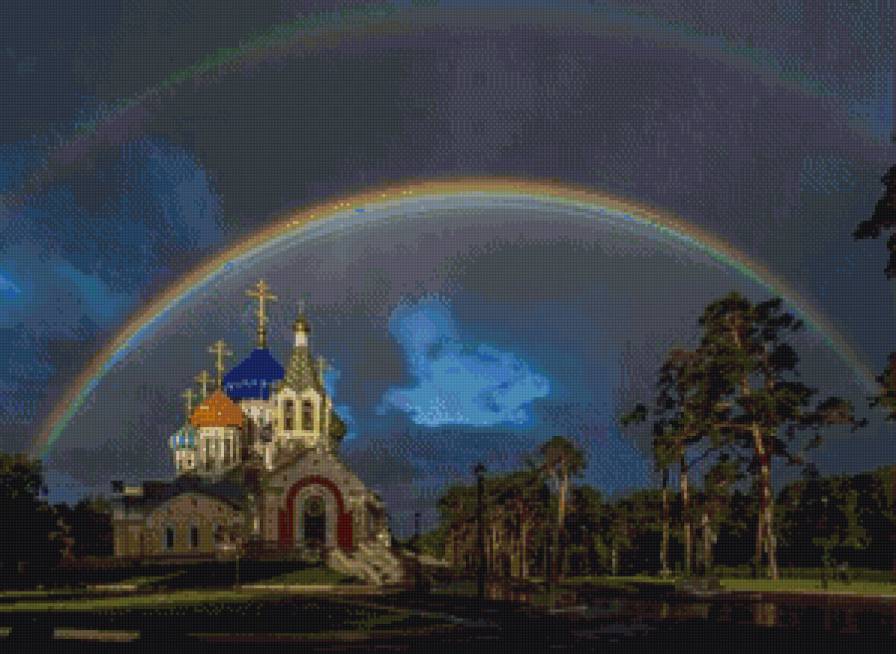 Церковь - город - предпросмотр