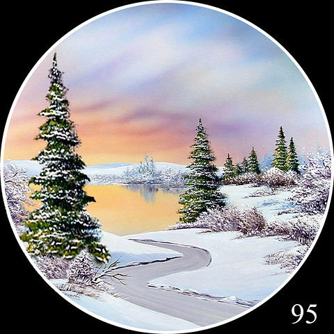 Зима - круг - оригинал