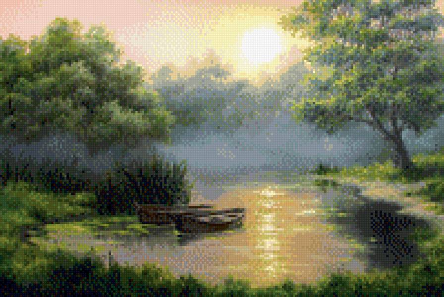 Утро в лесу - предпросмотр