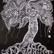Схема вышивки «tree»