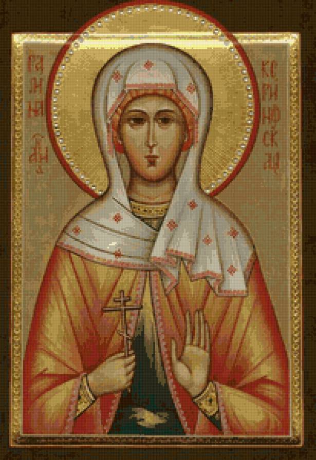 Св Галина коринфская - икона - предпросмотр