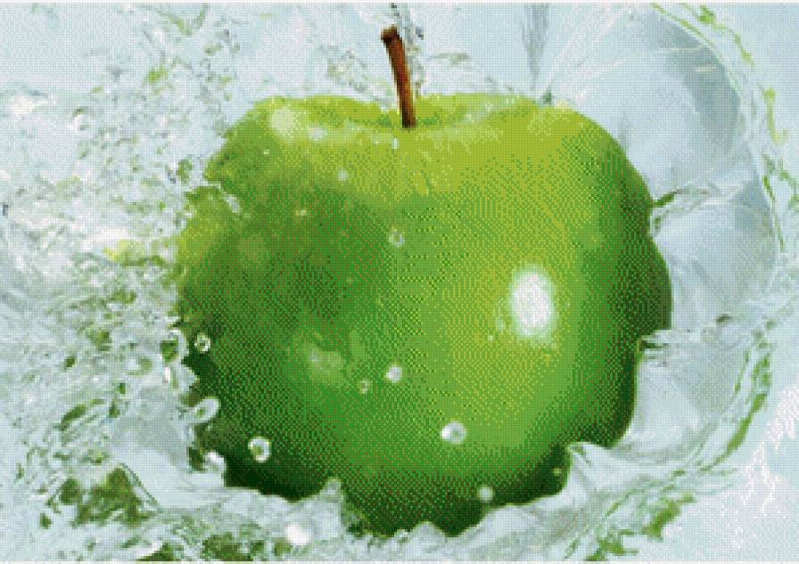 зелёное яблоко - предпросмотр