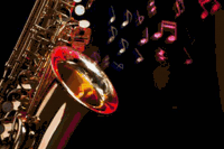 Волшебный саксофон - музыка, саксофон, ноты - предпросмотр