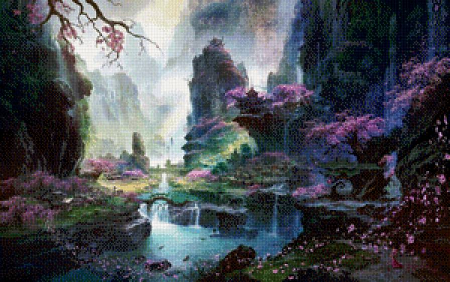 пейзаж - фэнтези, пейзаж - предпросмотр