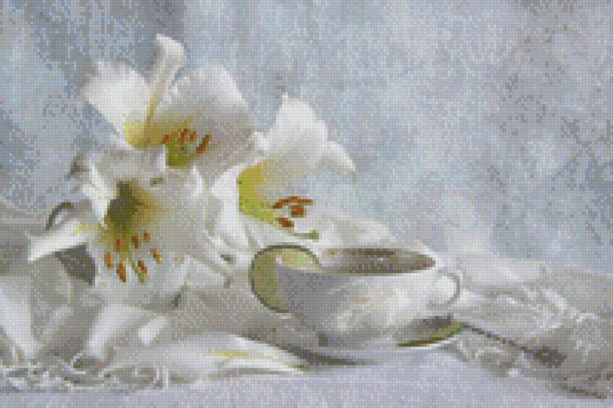 Натюрморт - цветы, натюрморт - предпросмотр