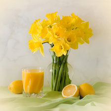 Схема вышивки «Нарцисы»